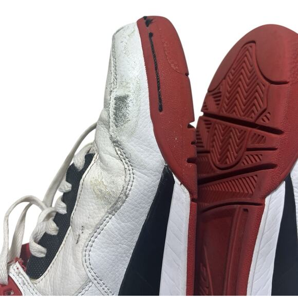 Nike Air Flight Legacy Men’s 8.5 Legacy White Red Sneakers High Tops Streetwear - Picture 7 of 12